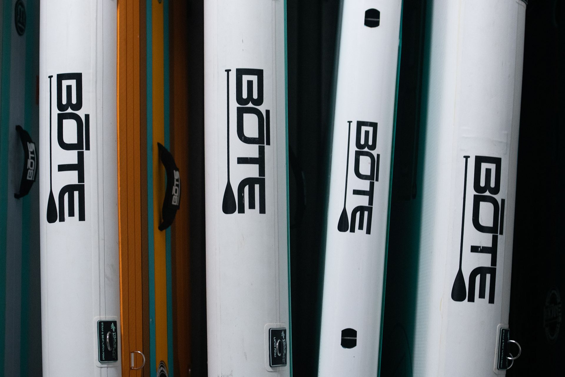 BOTE boards lined up
