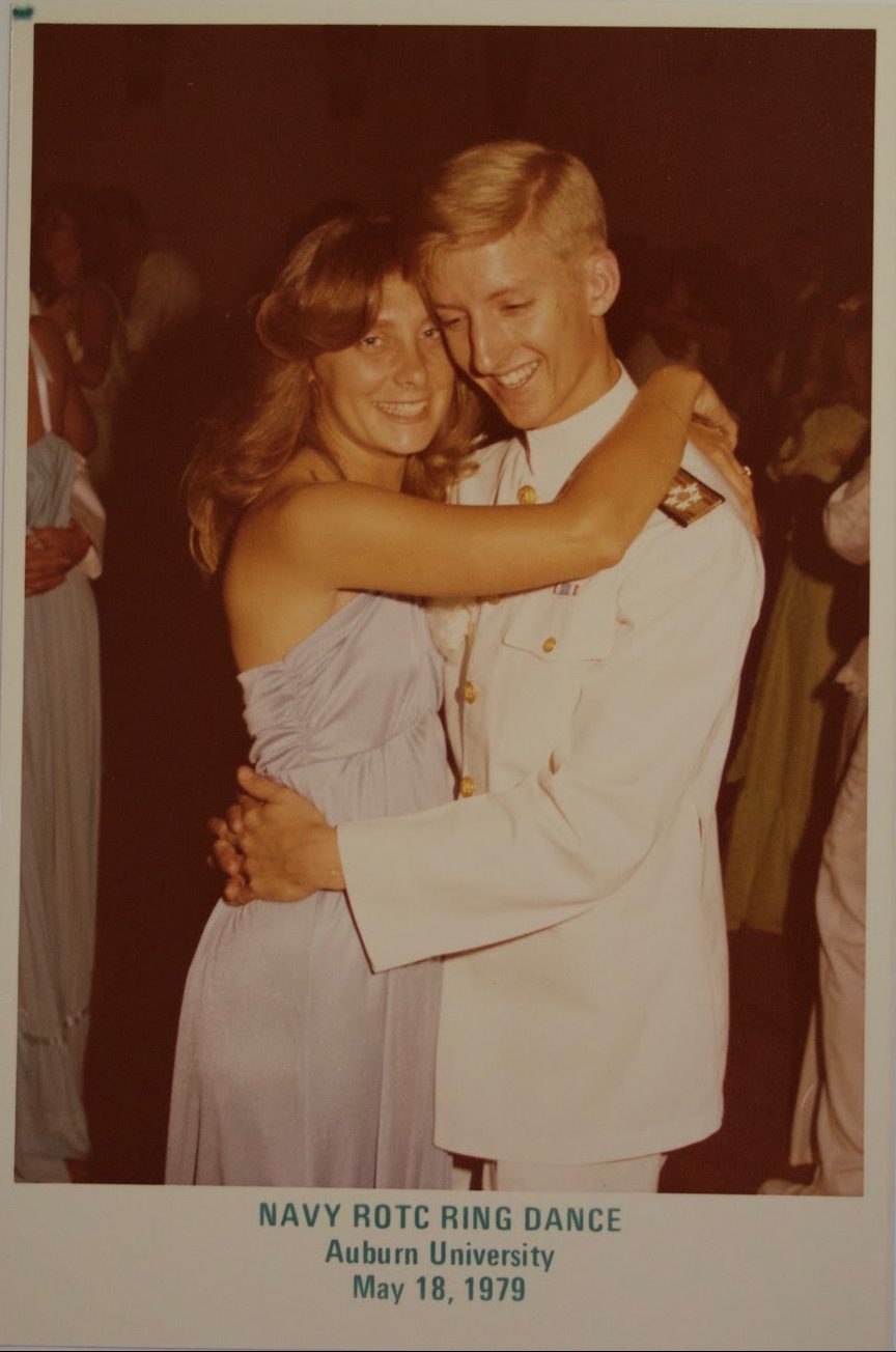 Jim and Jan Holt dance at the NTORC ball in 1979