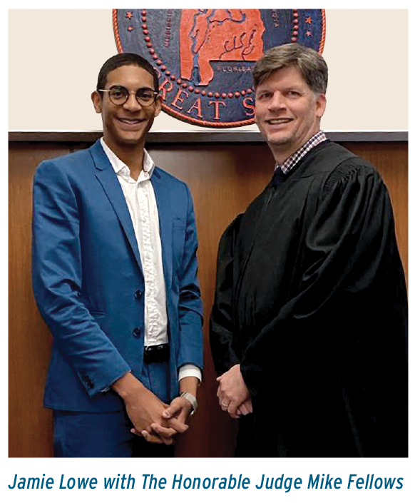 Jamie Lowe with the Honorable Judge Mike Fellows
